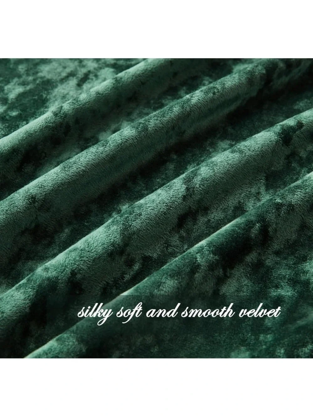 Emerald Green Velvet Curtain Panel set 50x84in